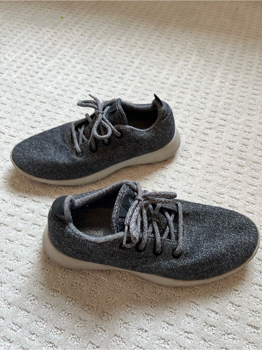 allbirds Men Wool Sneakers — Charcoal